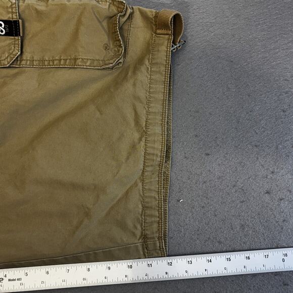 Vintage Ecko Unltd Cargo Shorts Mens 40 RARE Camo Pocket Beige Utility Raw Uncut - Picture 8 of 12